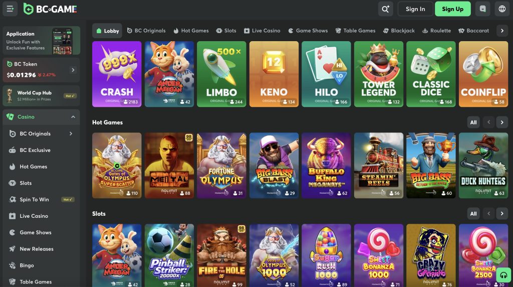 bc.game casino games