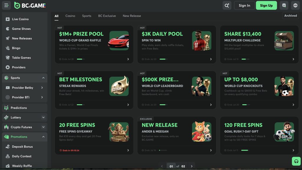 bc.game casino bonuses