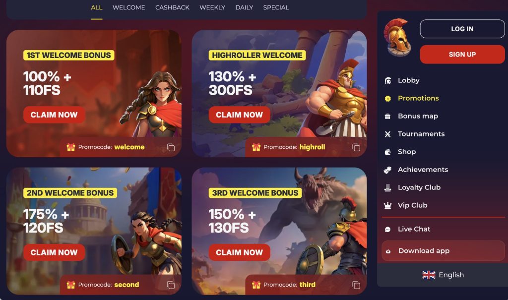Slota Casino bonuses