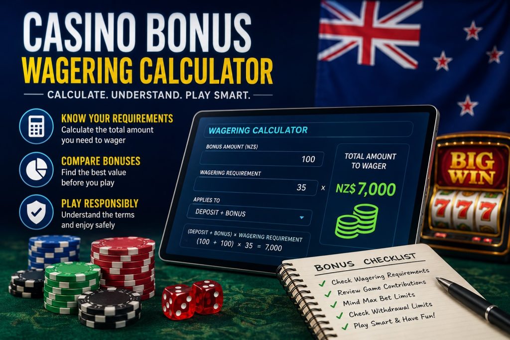 Casino bonus wagering calculator