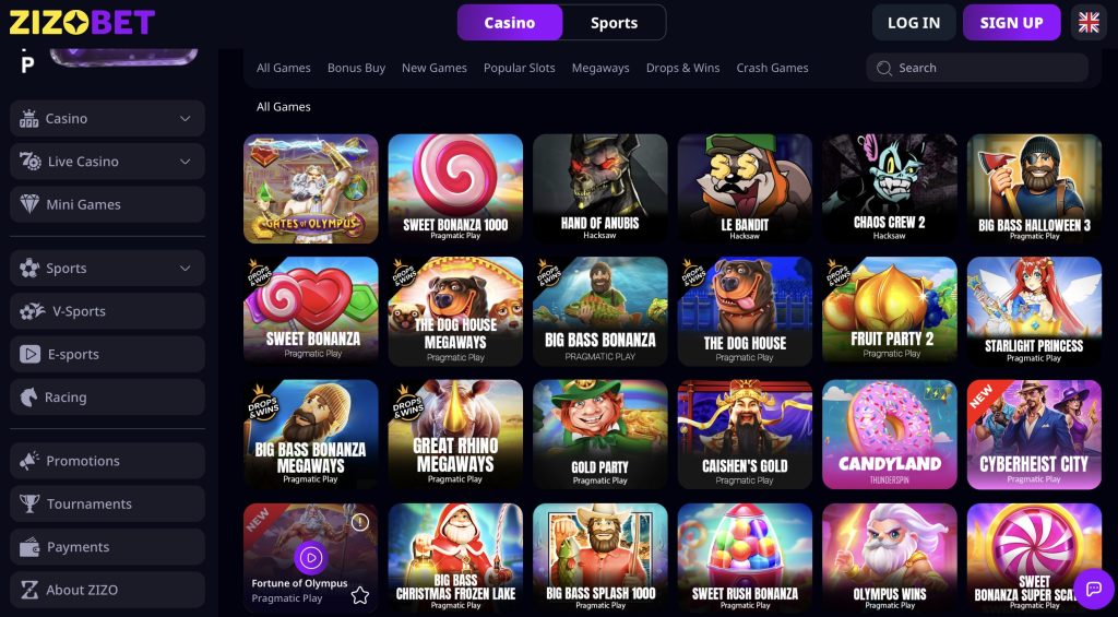 Zizobet games